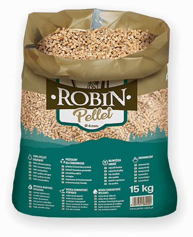 worek pelletu opałowego Robin do kupienia w Pleszewie lub sklepie internetowym